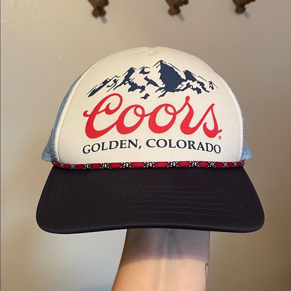 Coors Blue and White SnapBack Trucker Hat